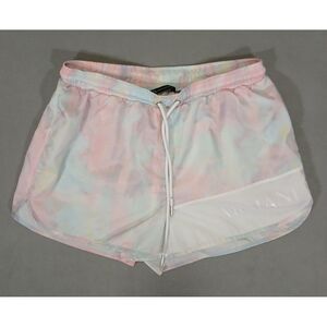 Armani Exchange Womens Drawstring Activewear Polyester Shorts Pink White Size‎ 8